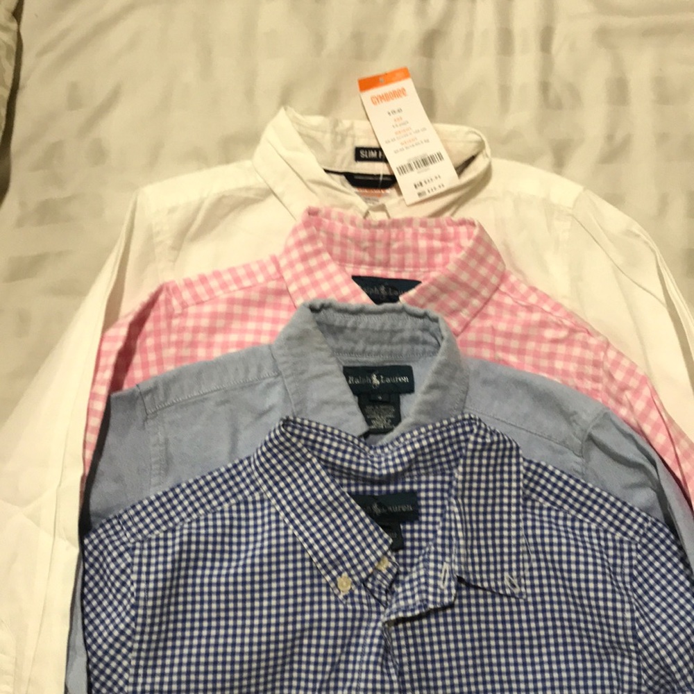 4 little boy dress shirts